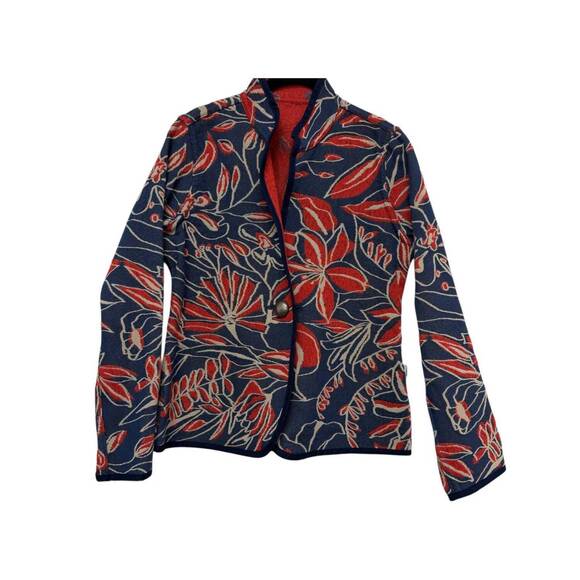 NEW TRIMDIN women's artisan classic jacket in red/blue
